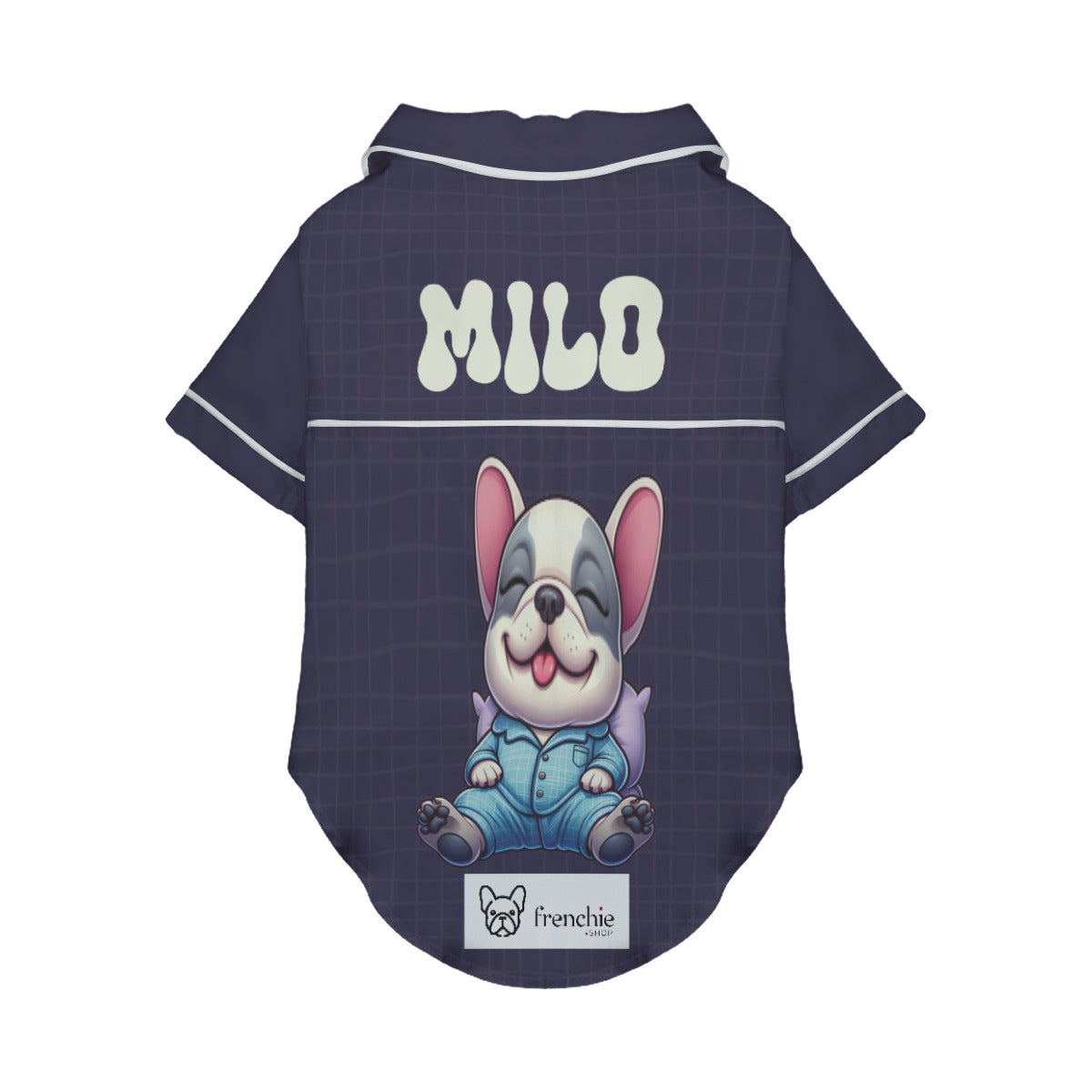 Frenchie Personalized Cozy Loungewear for Short-Nosed Dogs-fadou