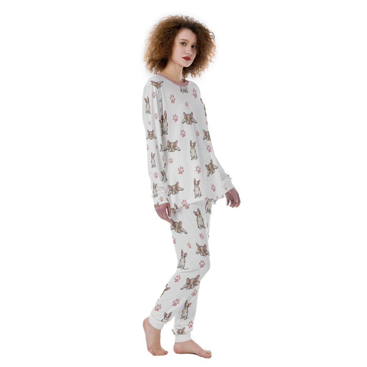 Skye French Bulldog Cotton Pajamas for Frenchie Enthusiasts-fadou