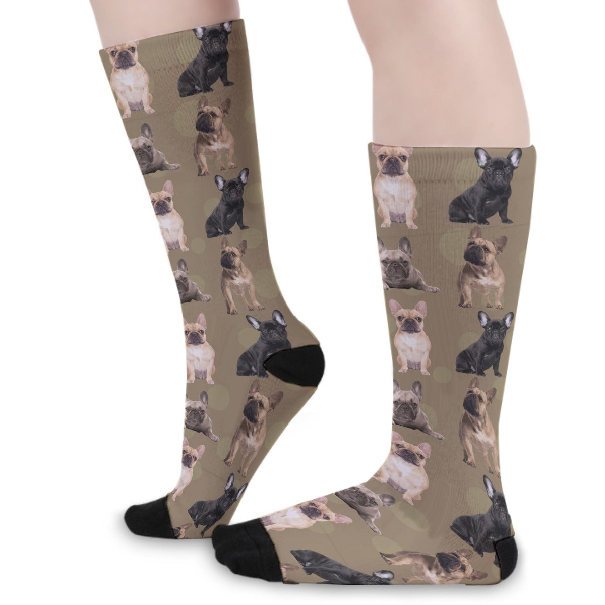 Toby French Bulldog Patterned Socks for Dog Moms & Dads-fadou