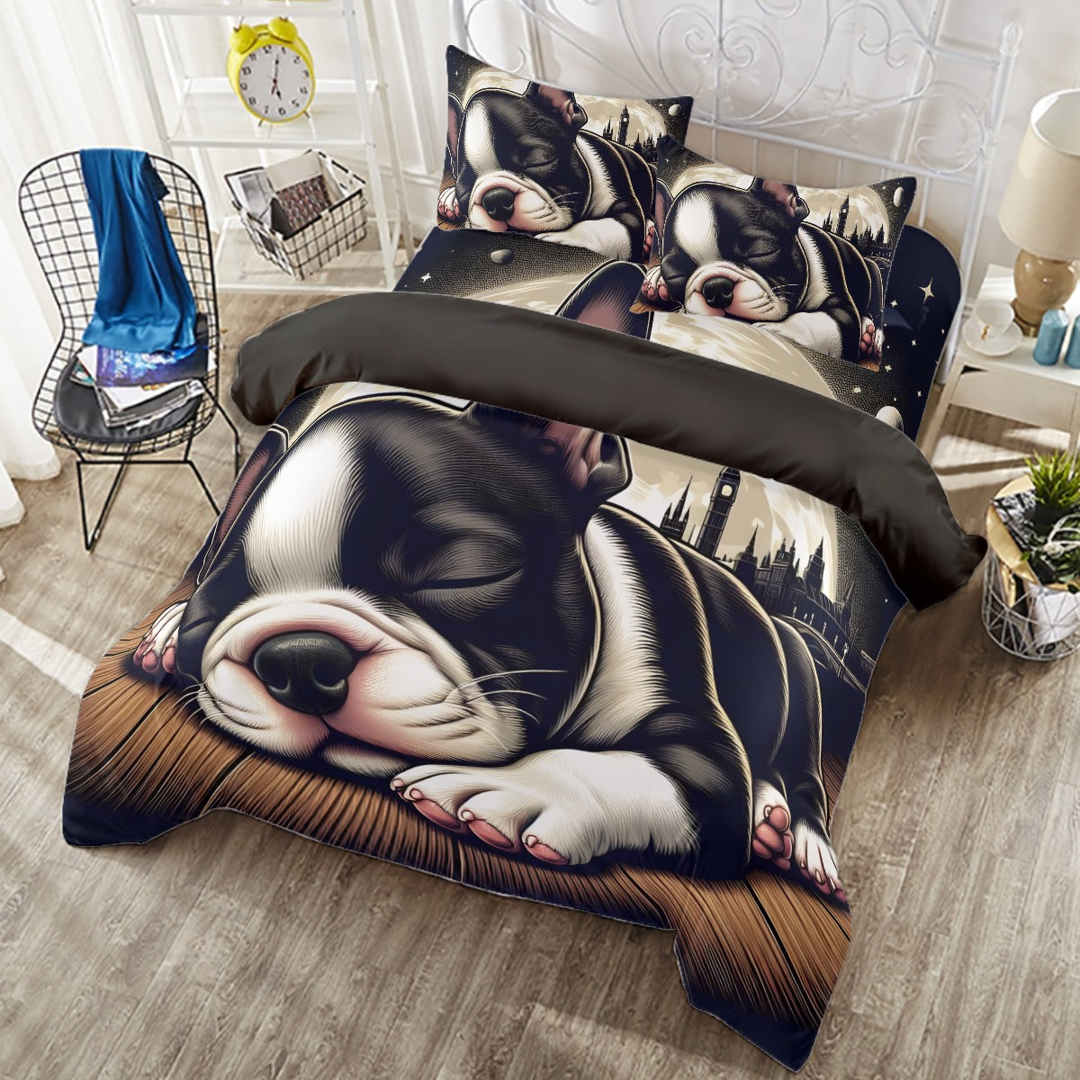 Ivy French Bulldog Bedding Collection for Dog Park Days-fadou