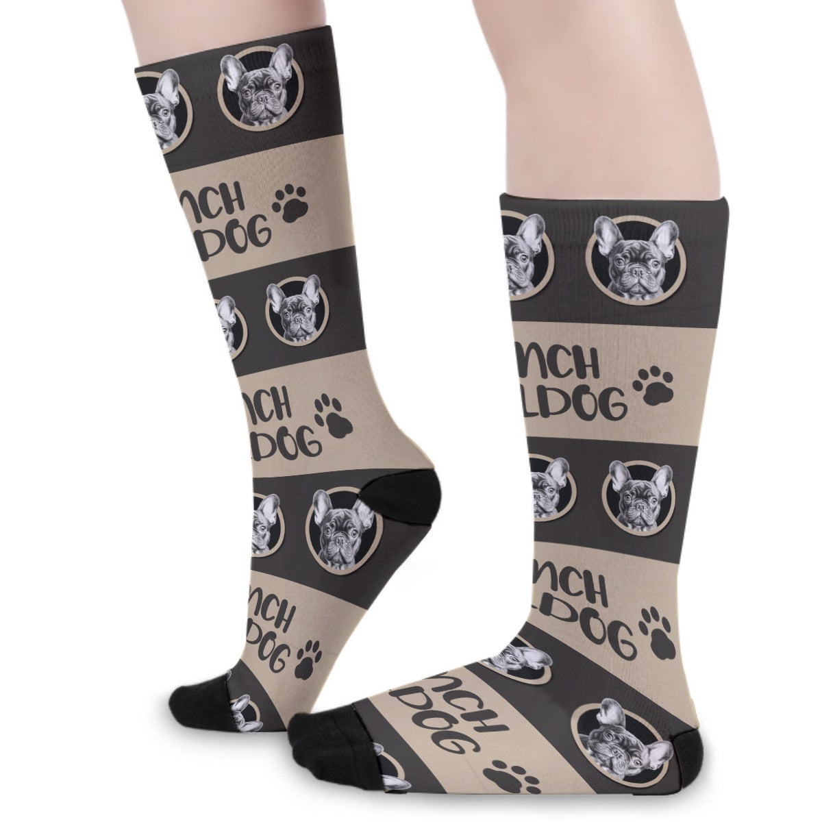 Bruce French Bulldog Cotton Socks for Frenchie Enthusiasts-fadou