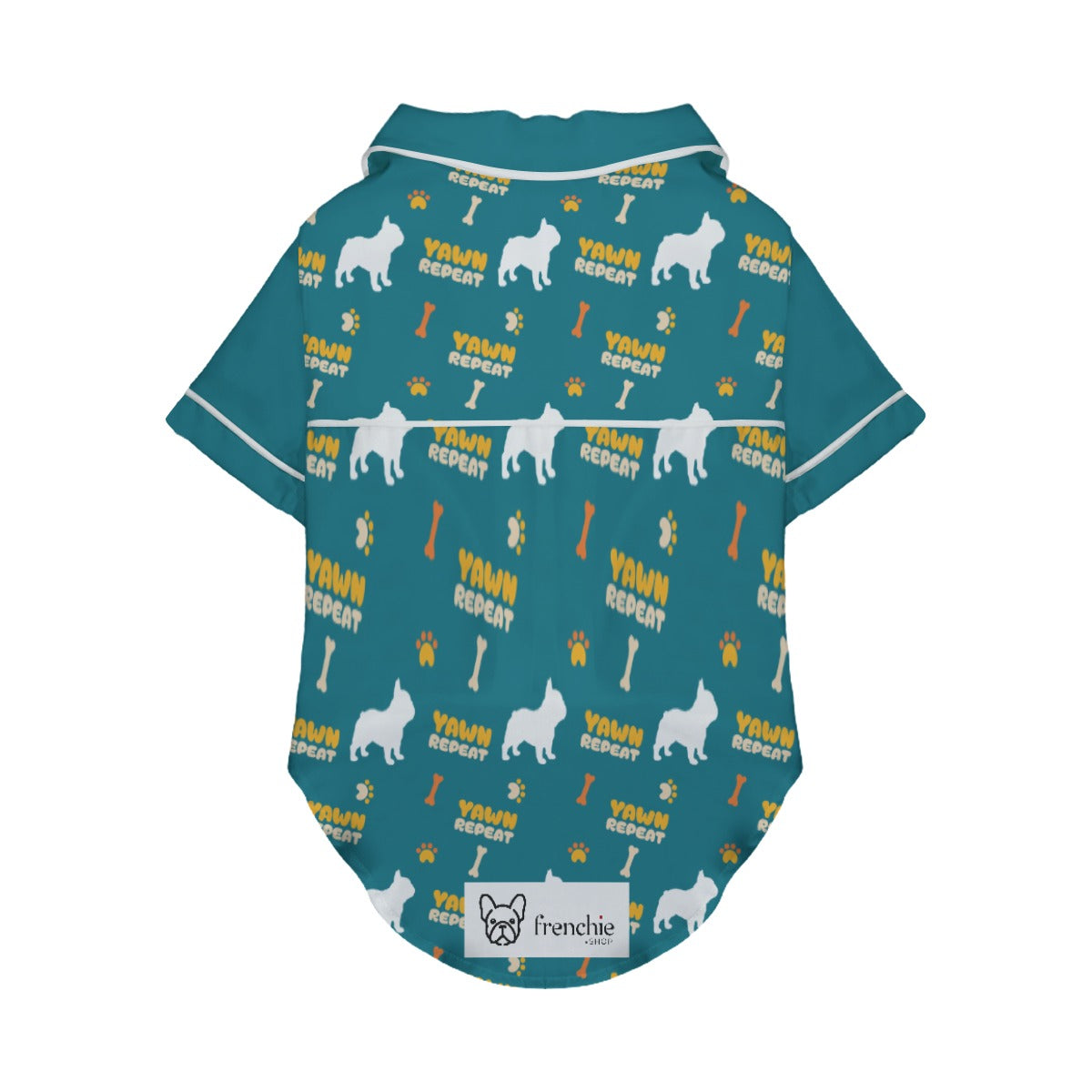 Yawn,Repeat - Pajamas for French Bulldog for Brachycephalic Dogs-fadou