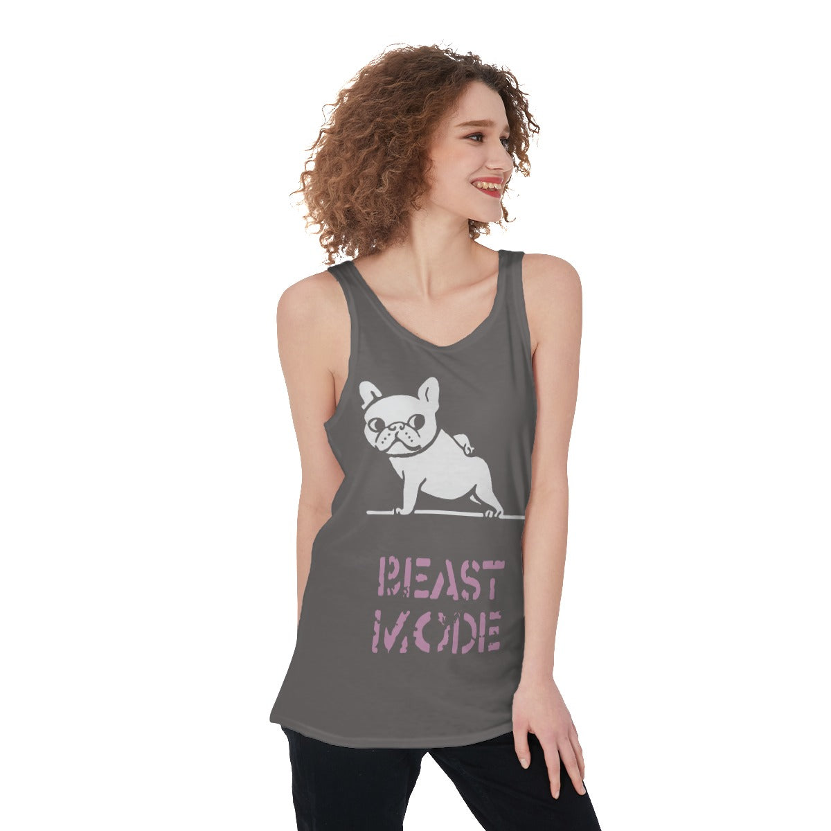 Beast French Bulldog Summer Tank for Frenchie Enthusiasts-fadou