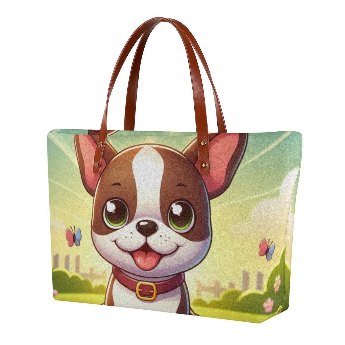French Bulldog Shoulder Handbag for Frenchie Enthusiasts-fadou