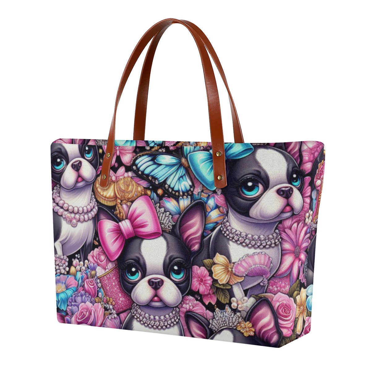 Lulu French Bulldog Shoulder Handbag for Dog Moms & Dads-fadou