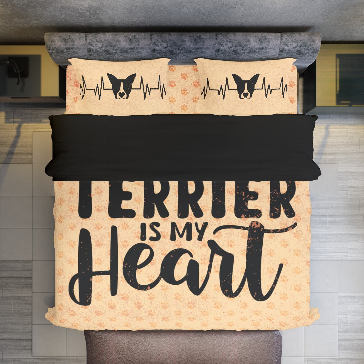 Cosmo French Bulldog Sheet Set for Frenchie Enthusiasts-fadou