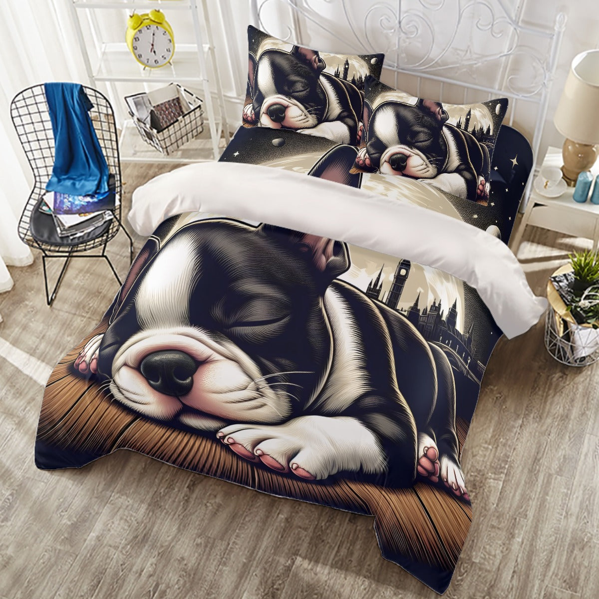 Ivy French Bulldog Bedding Collection for Dog Park Days-fadou