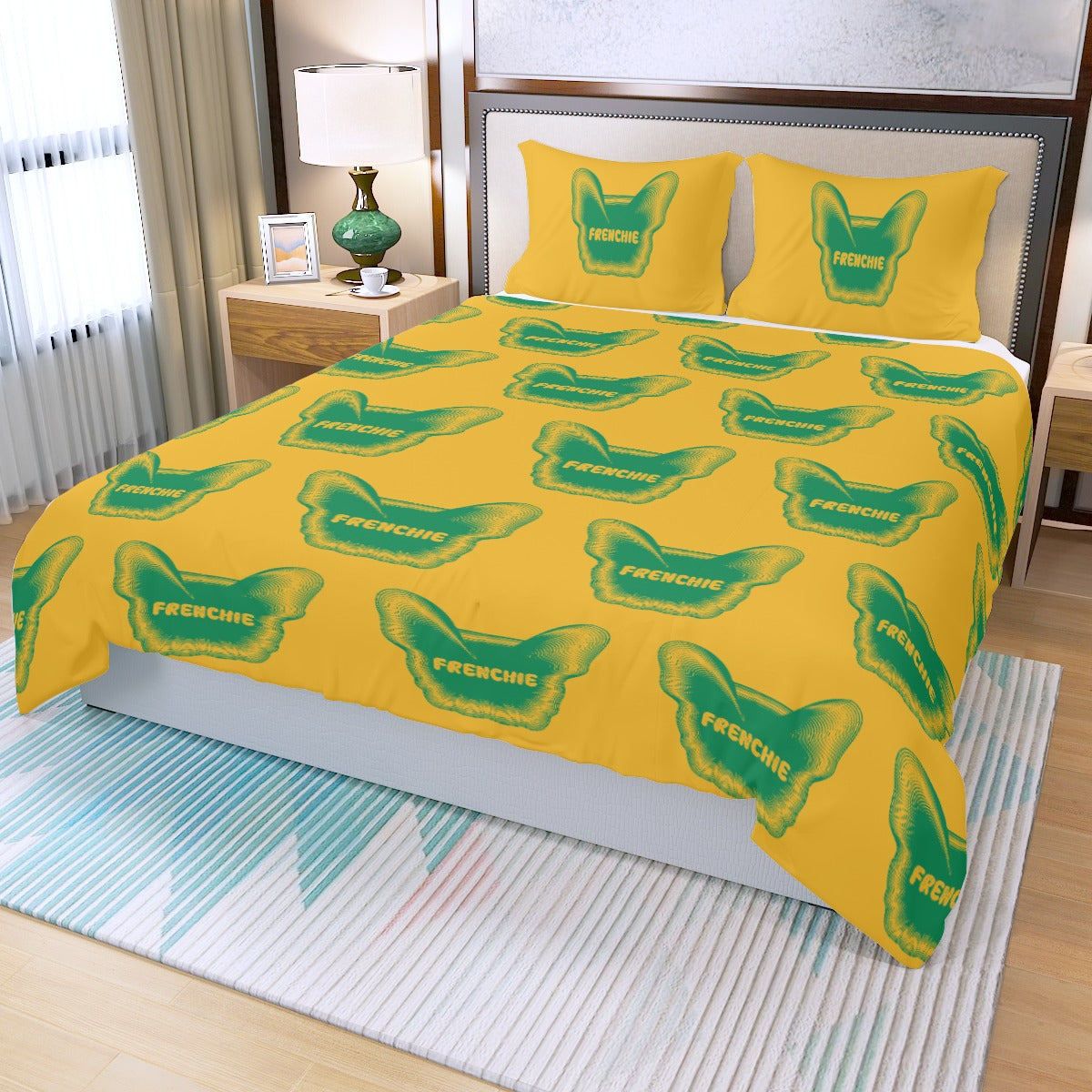 Belle French Bulldog Sheet Set for Frenchie Enthusiasts-fadou