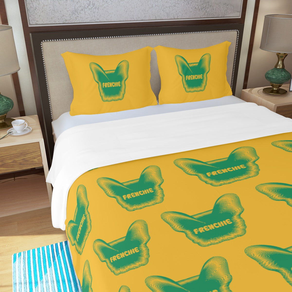 Belle French Bulldog Sheet Set for Frenchie Enthusiasts-fadou