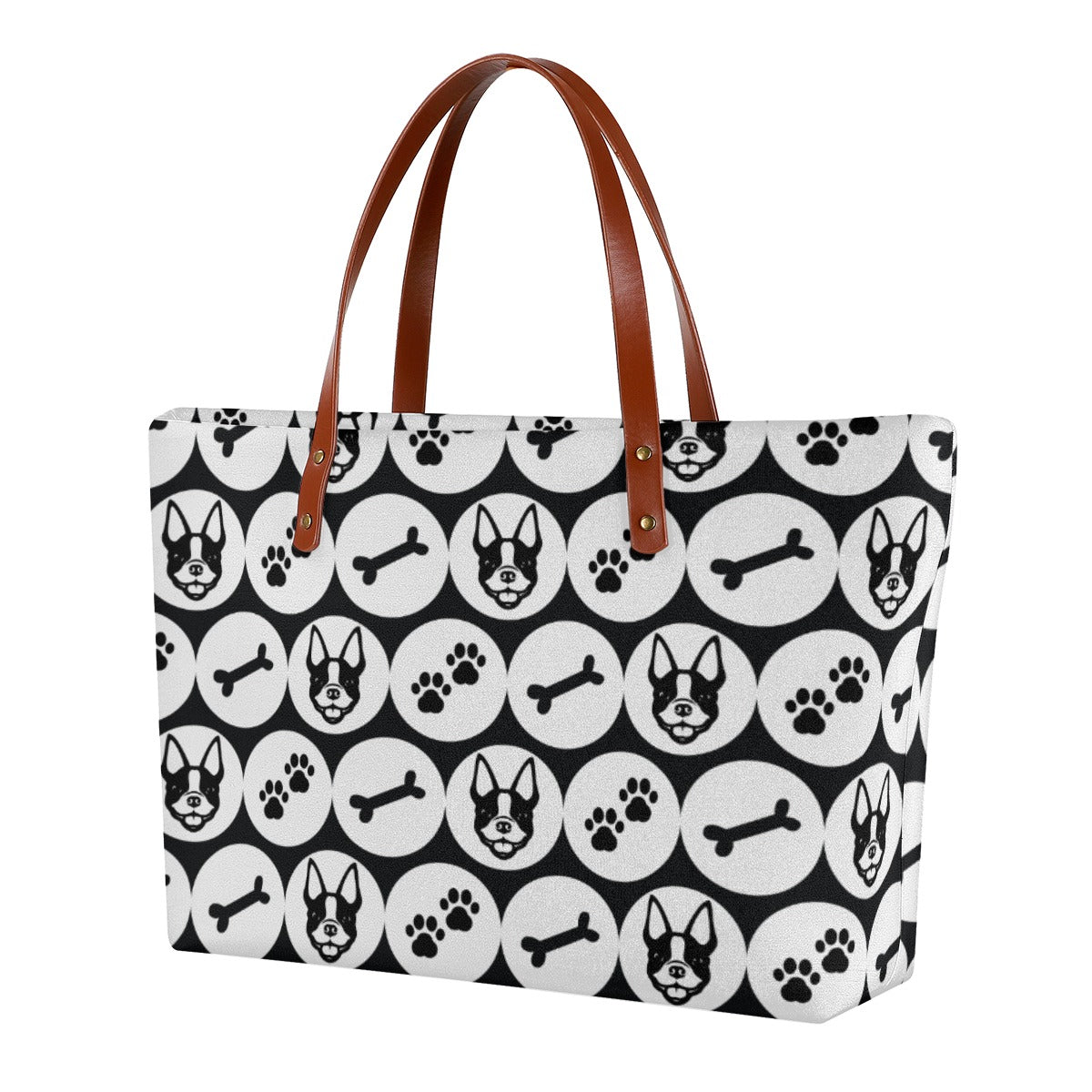 Penny French Bulldog Canvas Carryall for Frenchie Enthusiasts-fadou