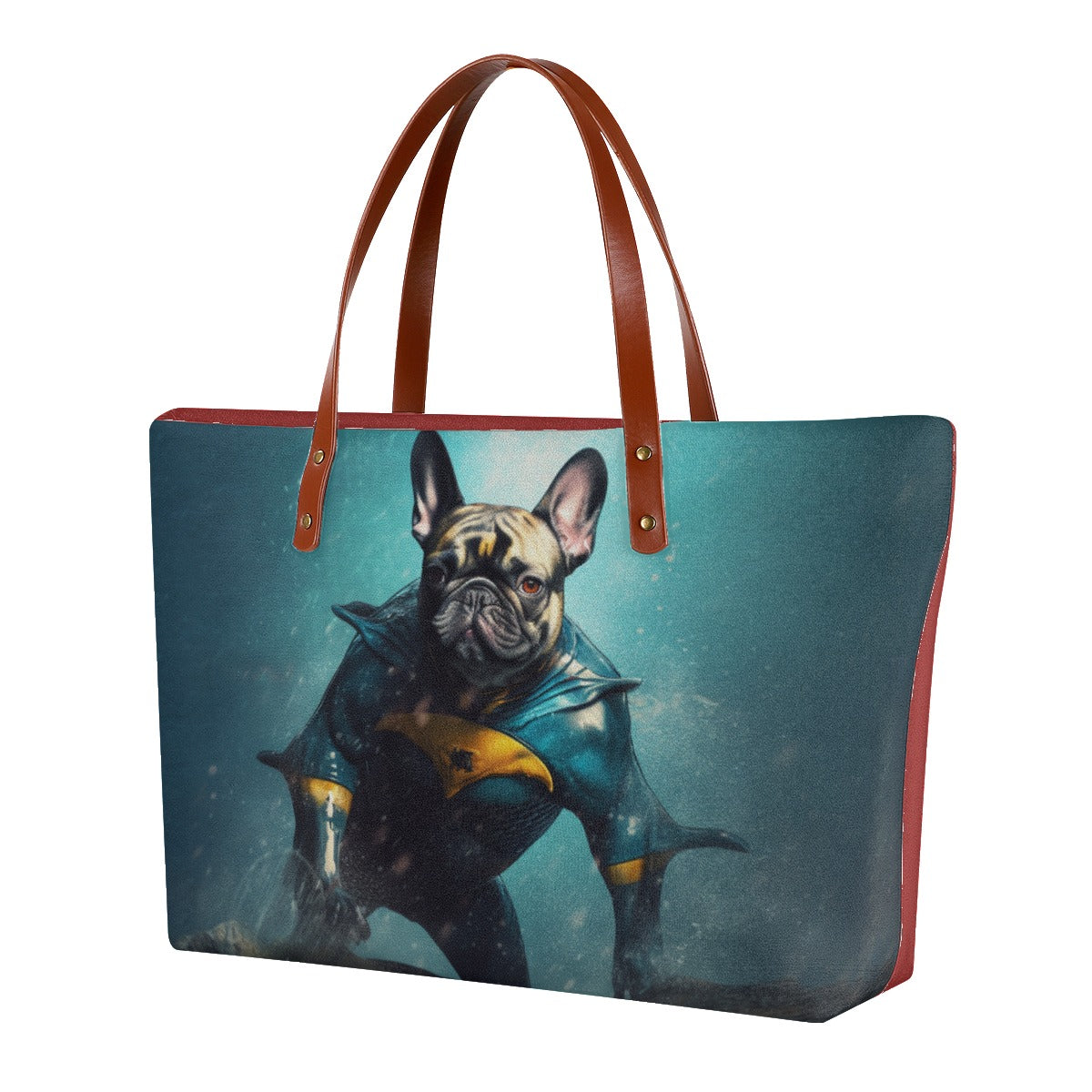 Women's Frenchie Tote Bag - Charming Canine Accessory for Dog Park Days-fadou