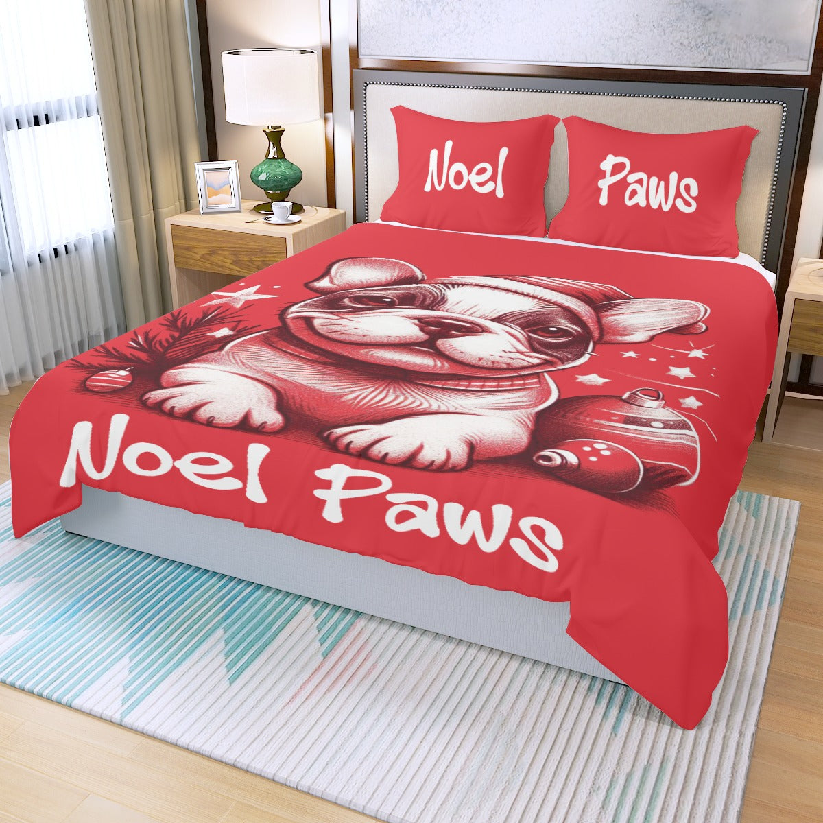 Jaq French Bulldog Bed Linen Set for Frenchie Enthusiasts-fadou