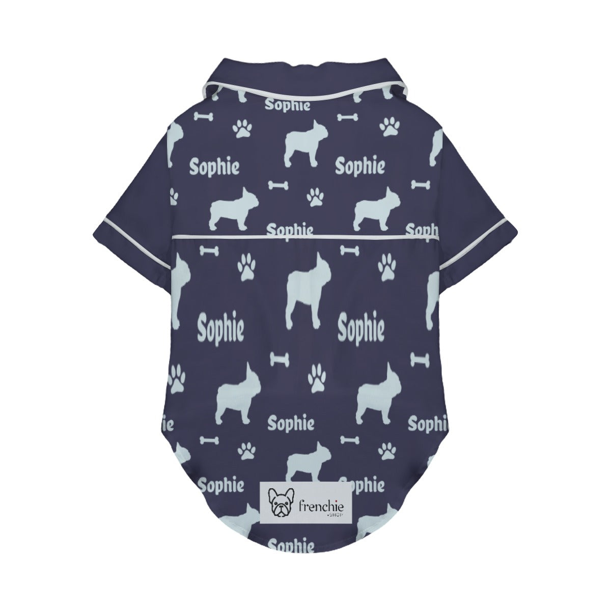 Frenchie Personalized Night Outfit for Short-Nosed Dogs-fadou