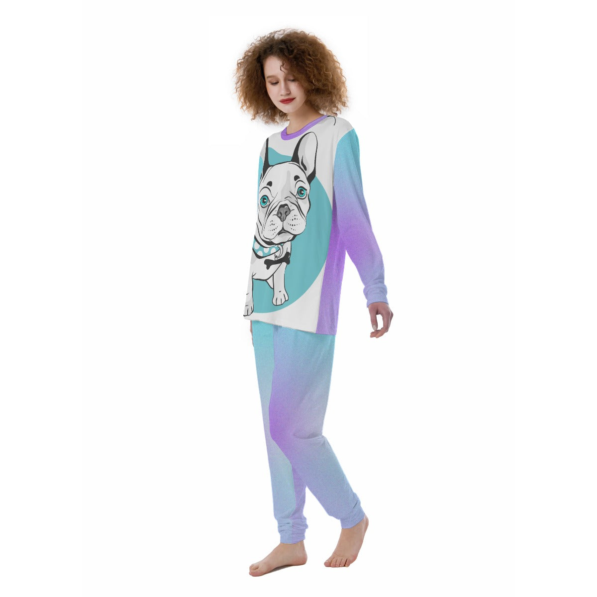 Willow French Bulldog Loungewear Set for Bulldog Owners-fadou