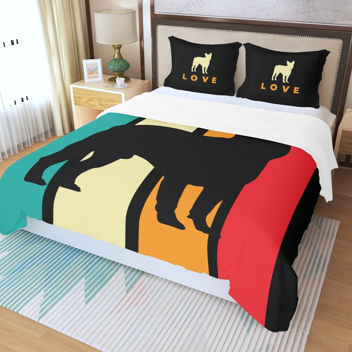 Cort French Bulldog Bedding Collection for Dog Park Days-fadou