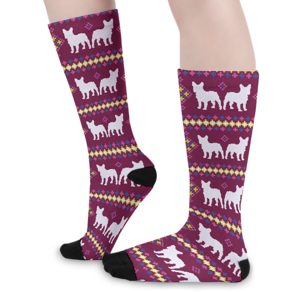 Rio French Bulldog Cotton Socks for Frenchie Enthusiasts-fadou