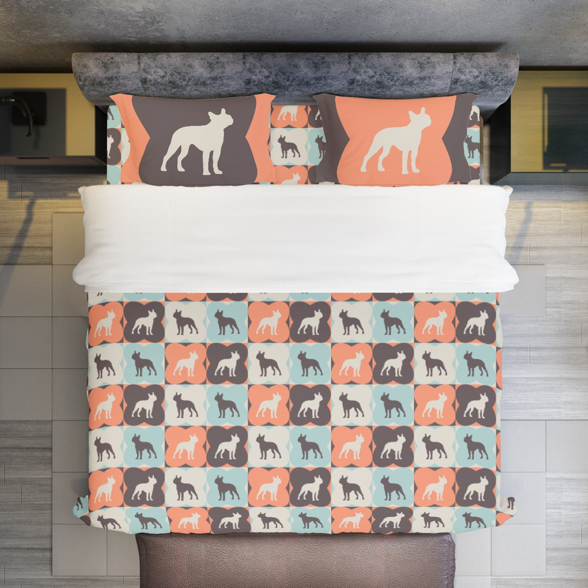 Teddy French Bulldog Bedding Collection for Frenchie Fans-fadou