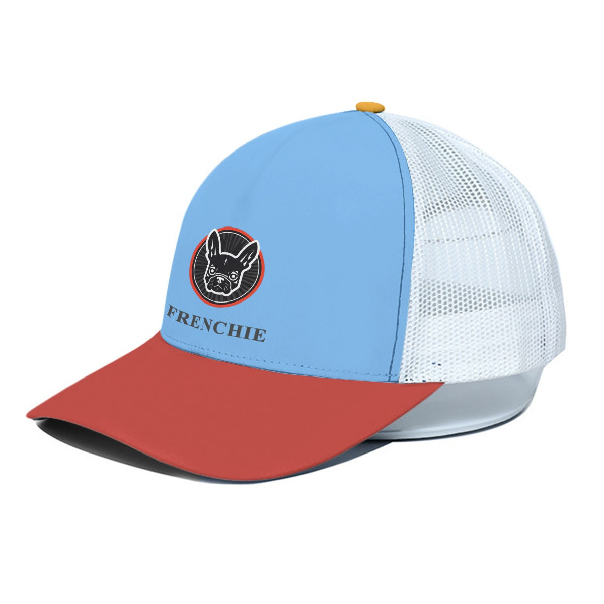 French Bulldog Mesh Snapback Hat for Frenchie Enthusiasts-fadou