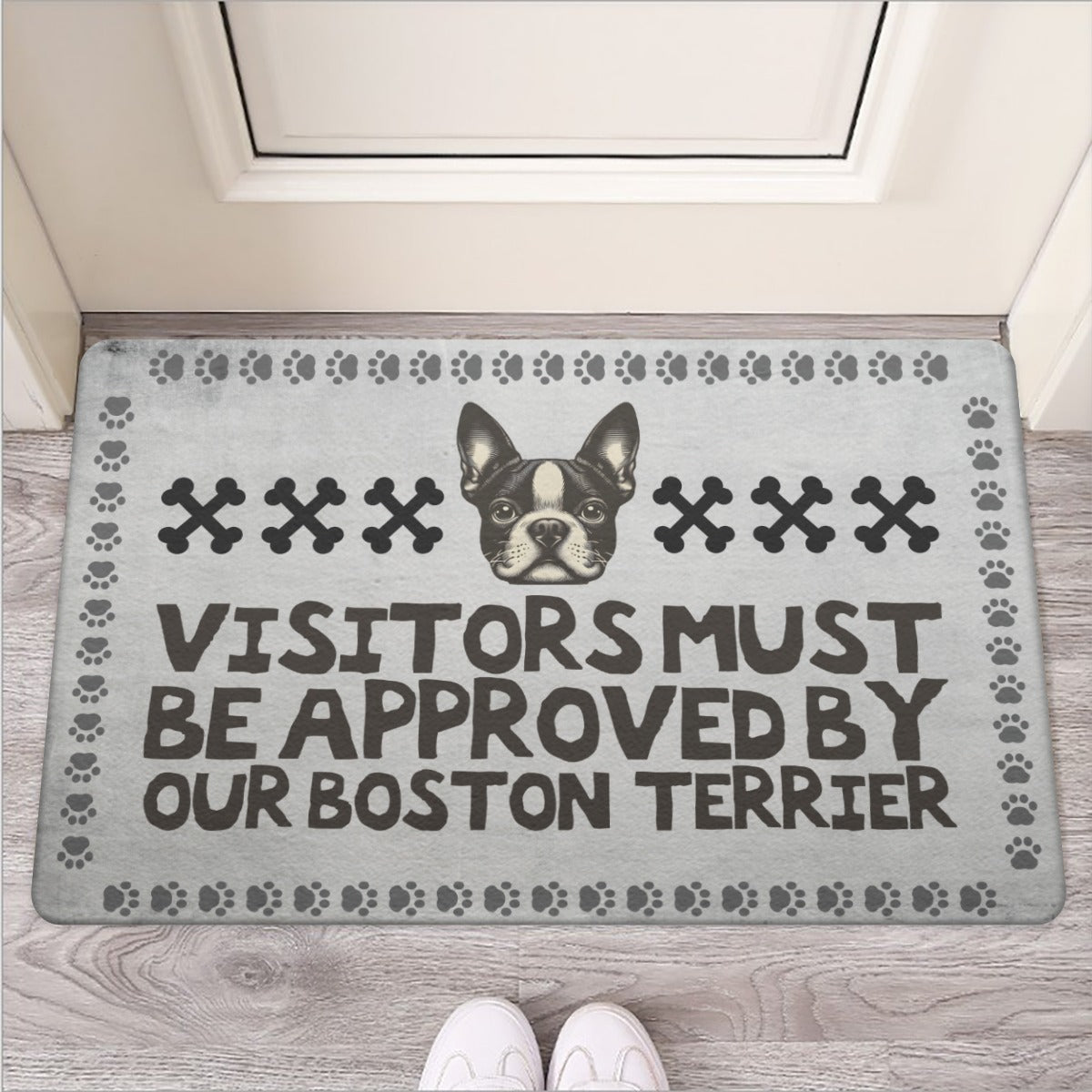 Gigi - Door Mat for Boston Terrier Lovers for Dog Moms & Dads-fadou