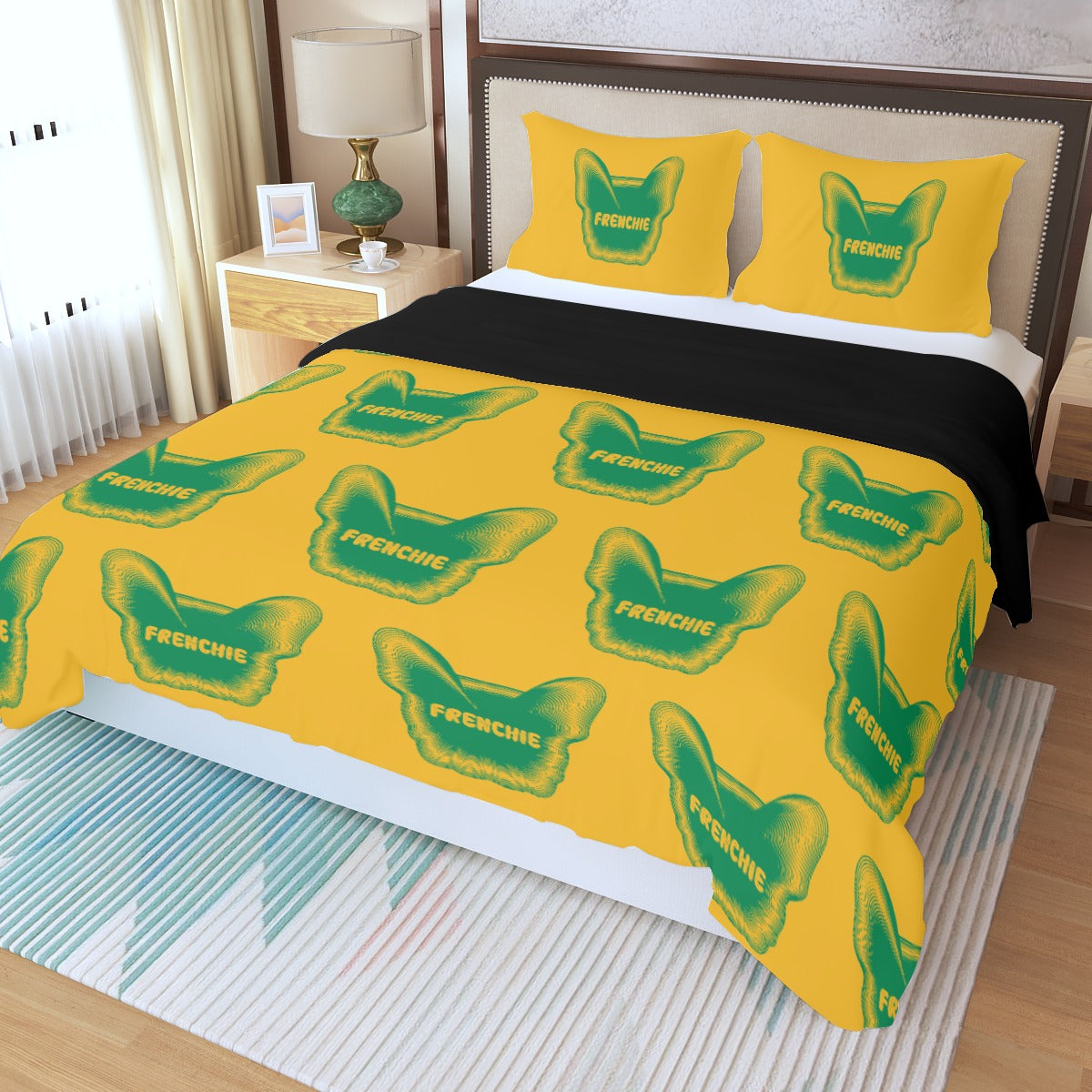 Belle French Bulldog Sheet Set for Frenchie Enthusiasts-fadou