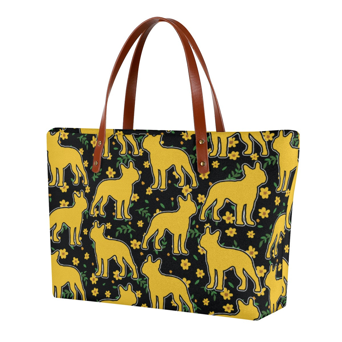 Ruby French Bulldog Shoulder Handbag for Bulldog Owners-fadou