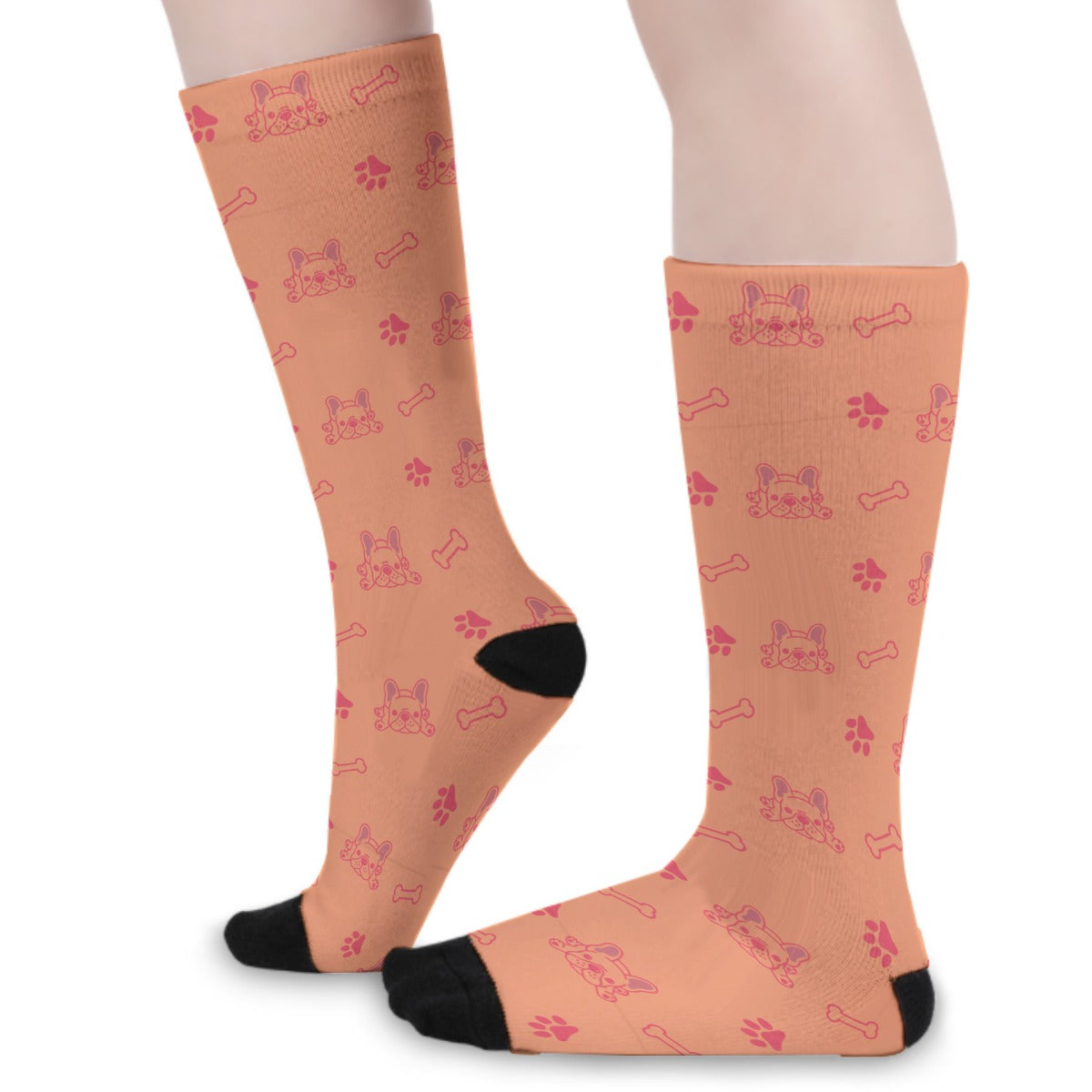 Milo French Bulldog Patterned Socks for Frenchie Enthusiasts-fadou