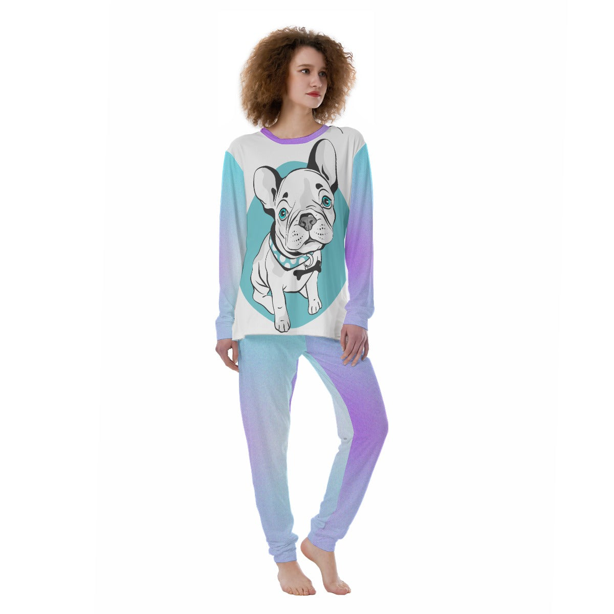 Willow French Bulldog Loungewear Set for Bulldog Owners-fadou