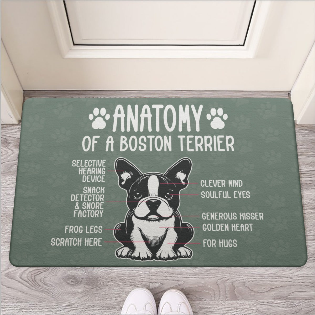 Clara - Door Mat for Boston Terrier Lovers for Dog Lovers-fadou