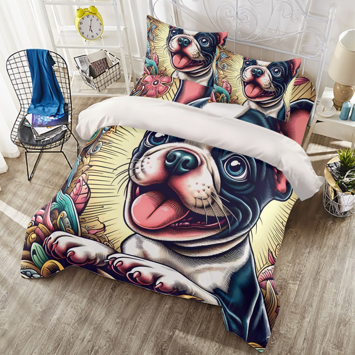 Gizmo French Bulldog Sheet Set for Frenchie Enthusiasts-fadou