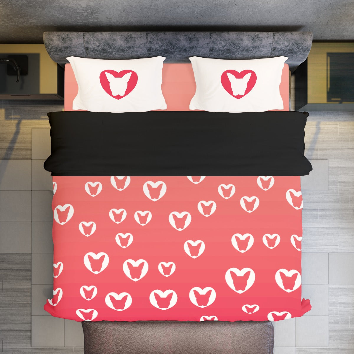 Chance Frenchie Duvet Cover Set for Frenchie Enthusiasts-fadou