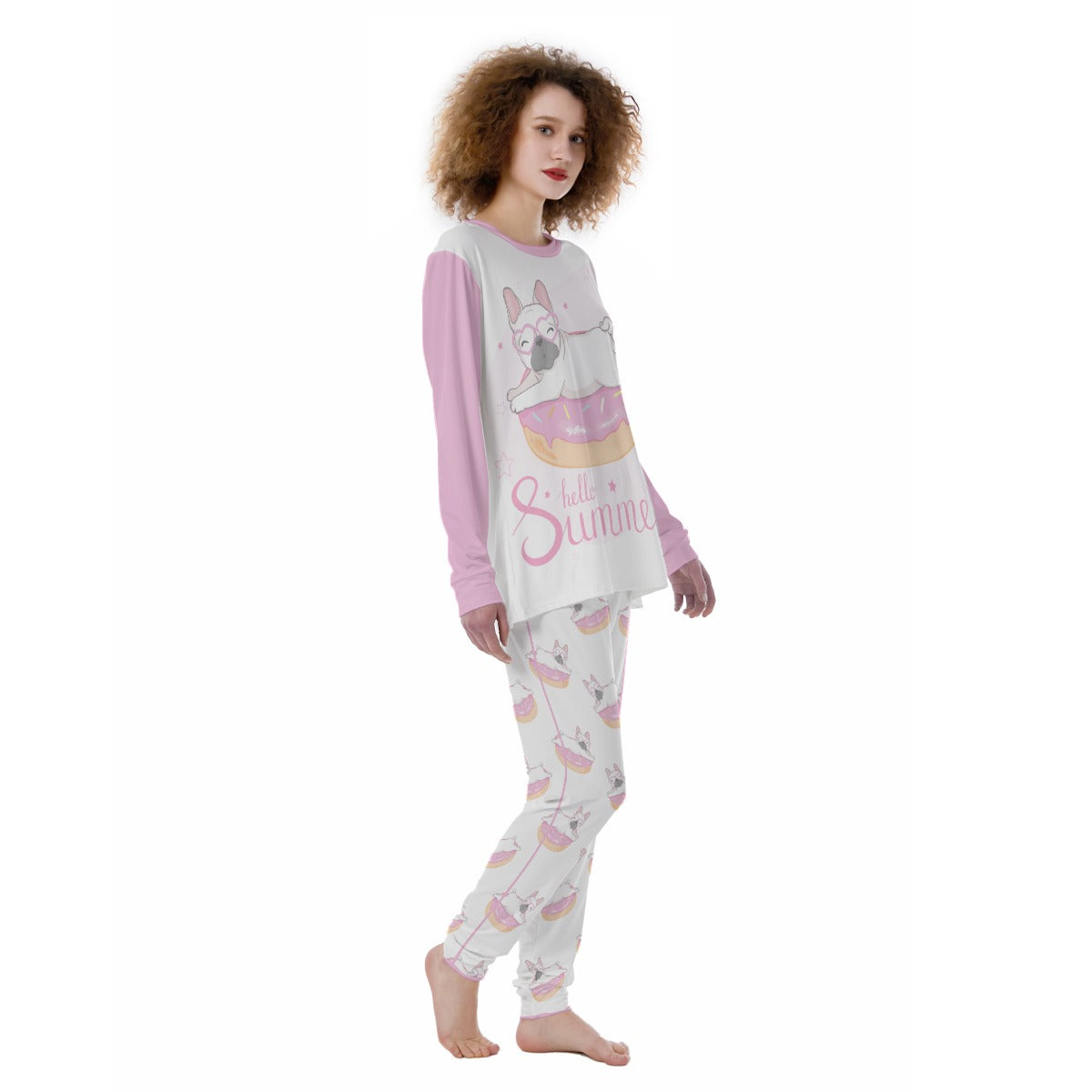 Penny French Bulldog Cozy Pajama Set for Bulldog Owners-fadou