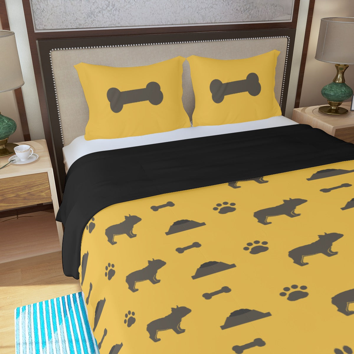 Gigi French Bulldog Duvet Cover Set for Dog Moms & Dads-fadou