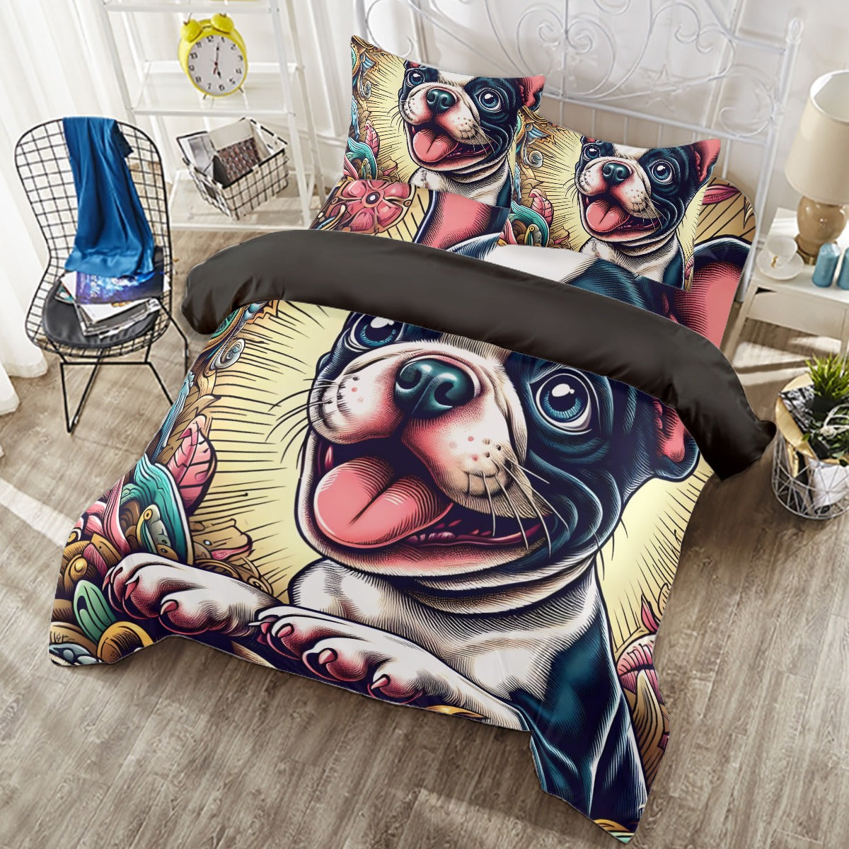 Gizmo French Bulldog Sheet Set for Frenchie Enthusiasts-fadou