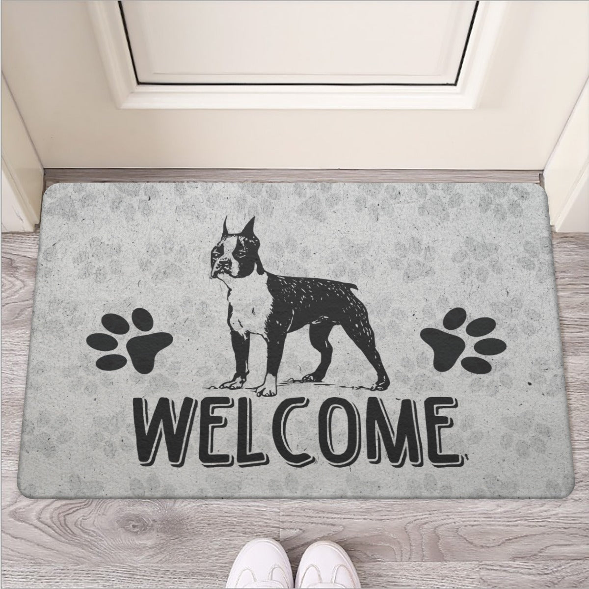 Milo - Door Mat for Boston Terrier Lovers for Dog Park Days-fadou