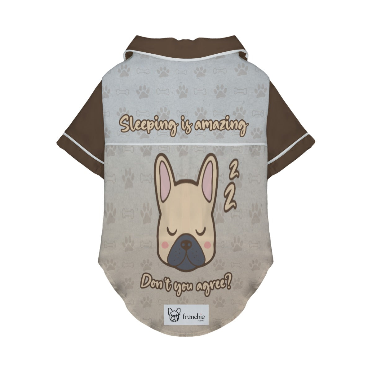 Sleeping French Bulldog Cozy Loungewear for Daily Walks-fadou
