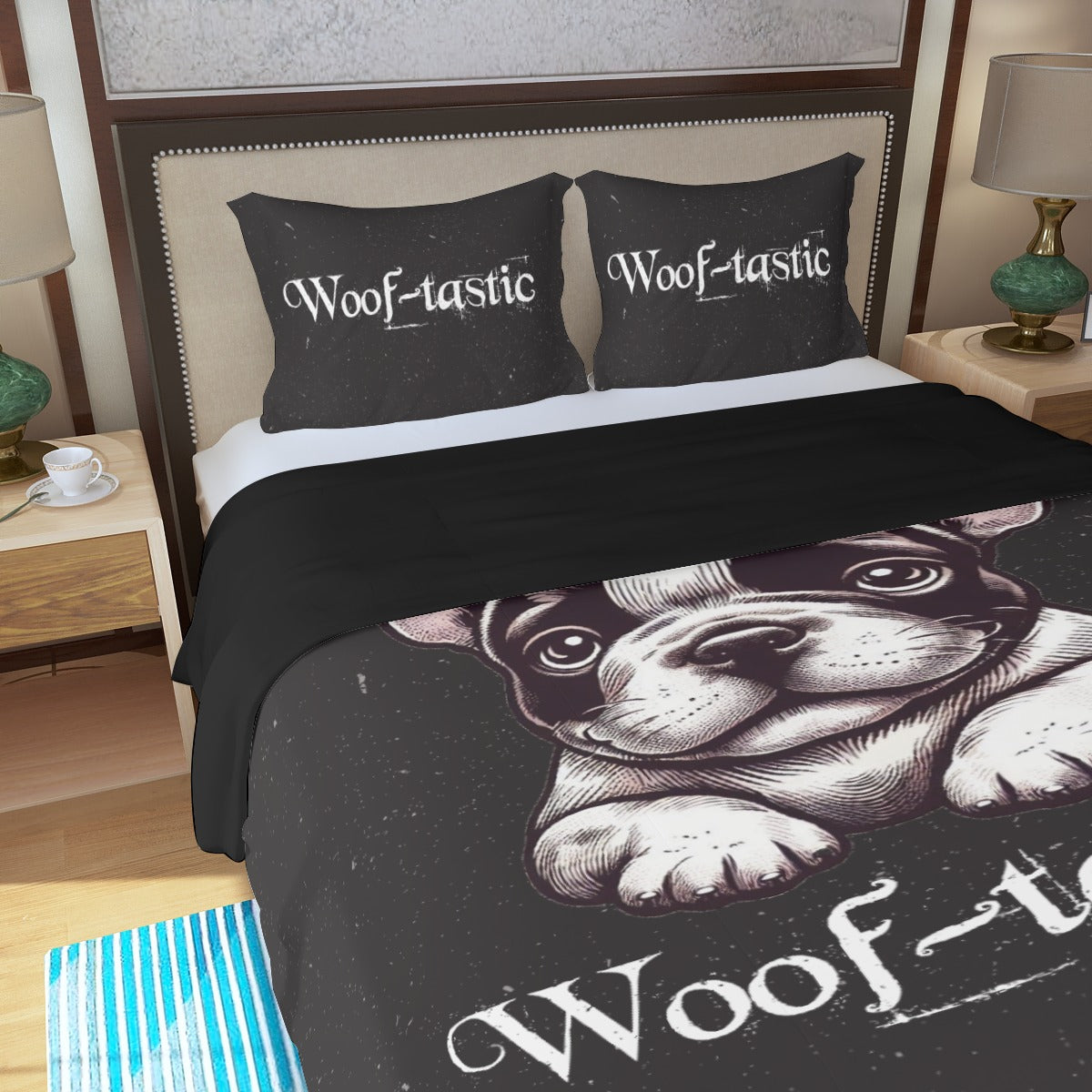Emil French Bulldog Bedding Collection for Dog Park Days-fadou