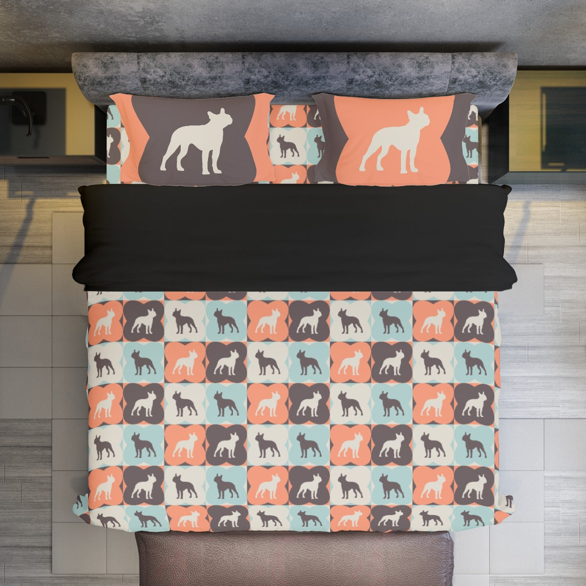 Teddy French Bulldog Bedding Collection for Frenchie Fans-fadou