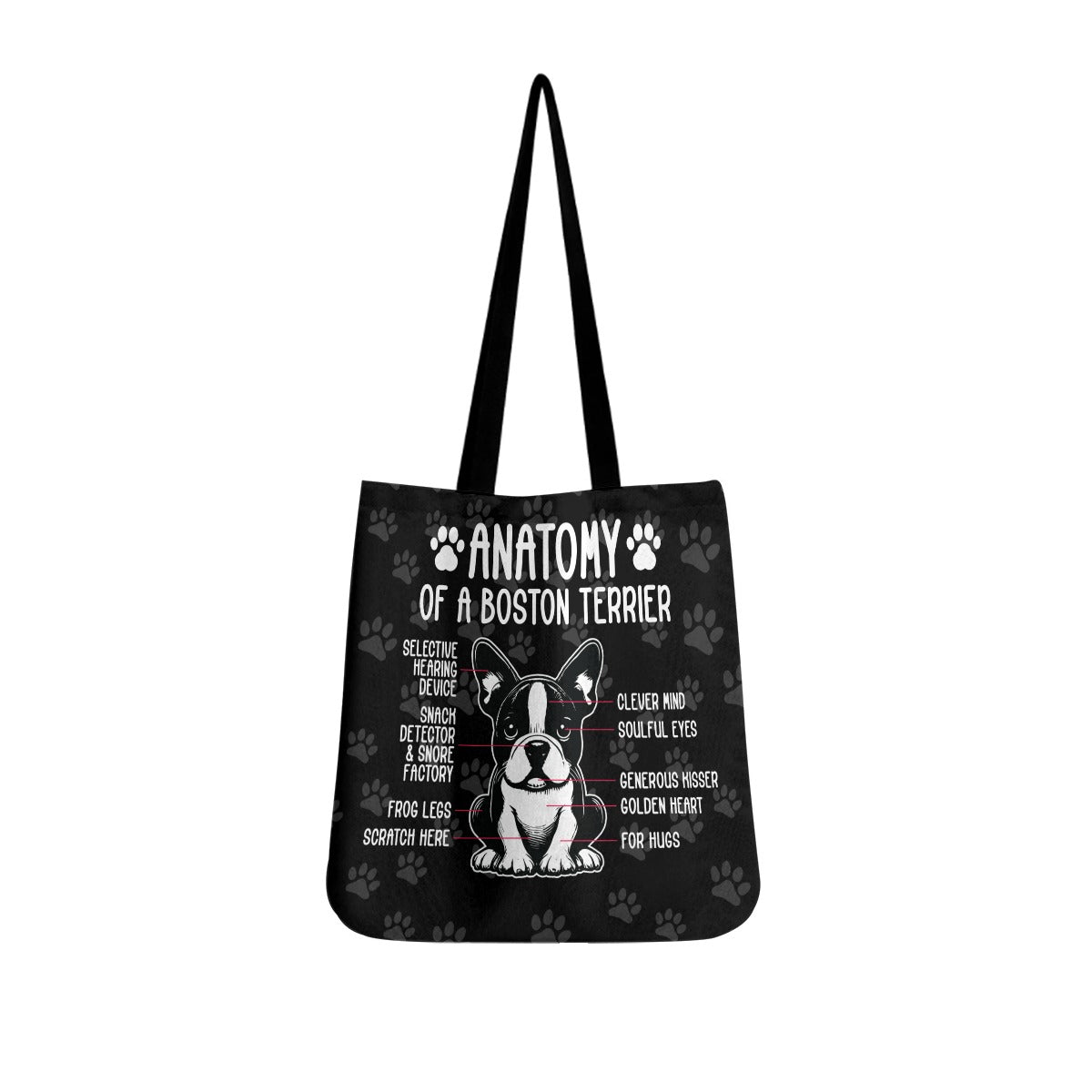 Bean French Bulldog Canvas Carryall for Dog Moms & Dads-fadou