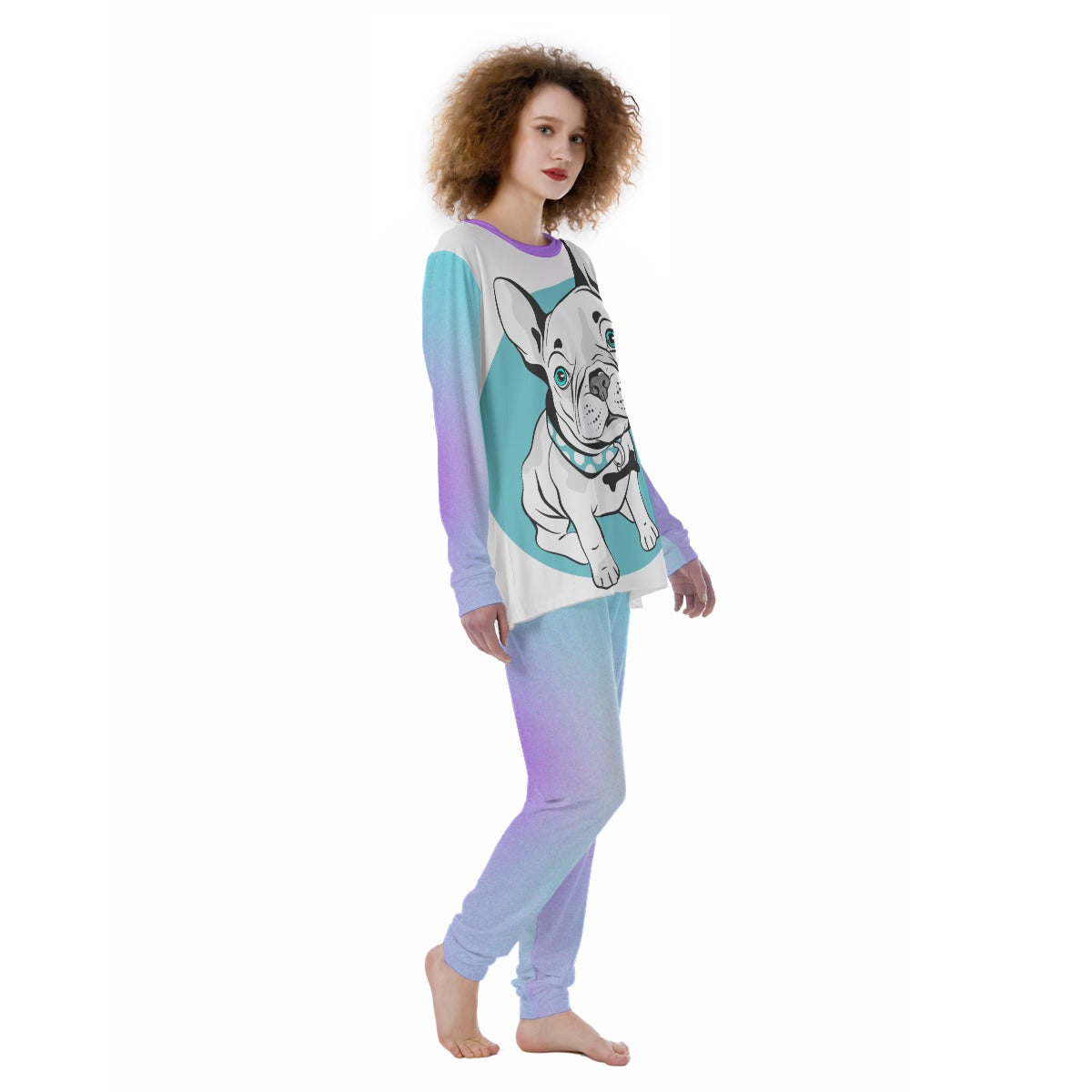 Willow French Bulldog Loungewear Set for Bulldog Owners-fadou