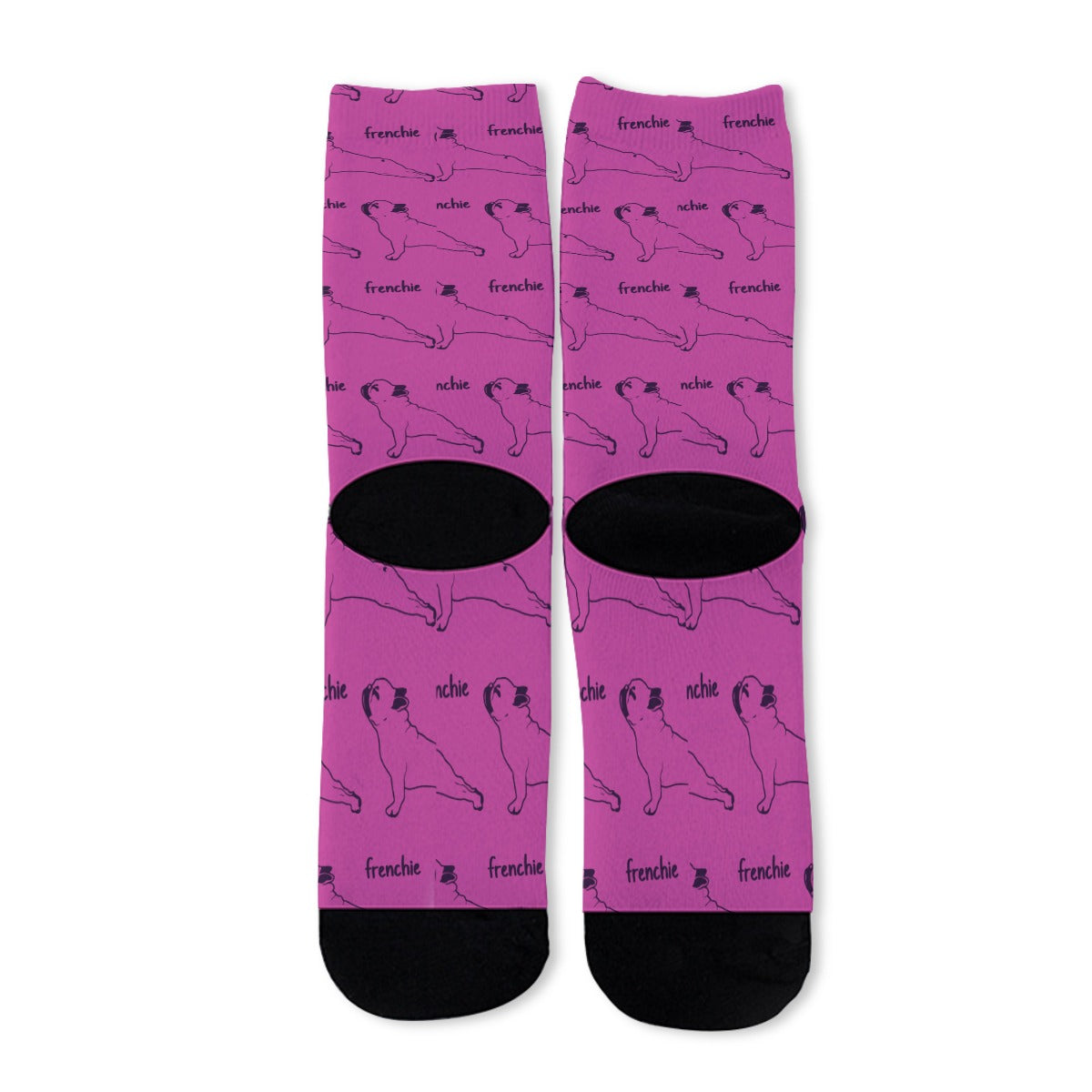 Maggie French Bulldog Patterned Socks for Bulldog Owners-fadou