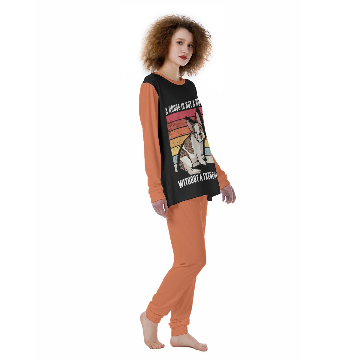 Maggie French Bulldog Sleepwear Pajamas for Everyday Wear-fadou