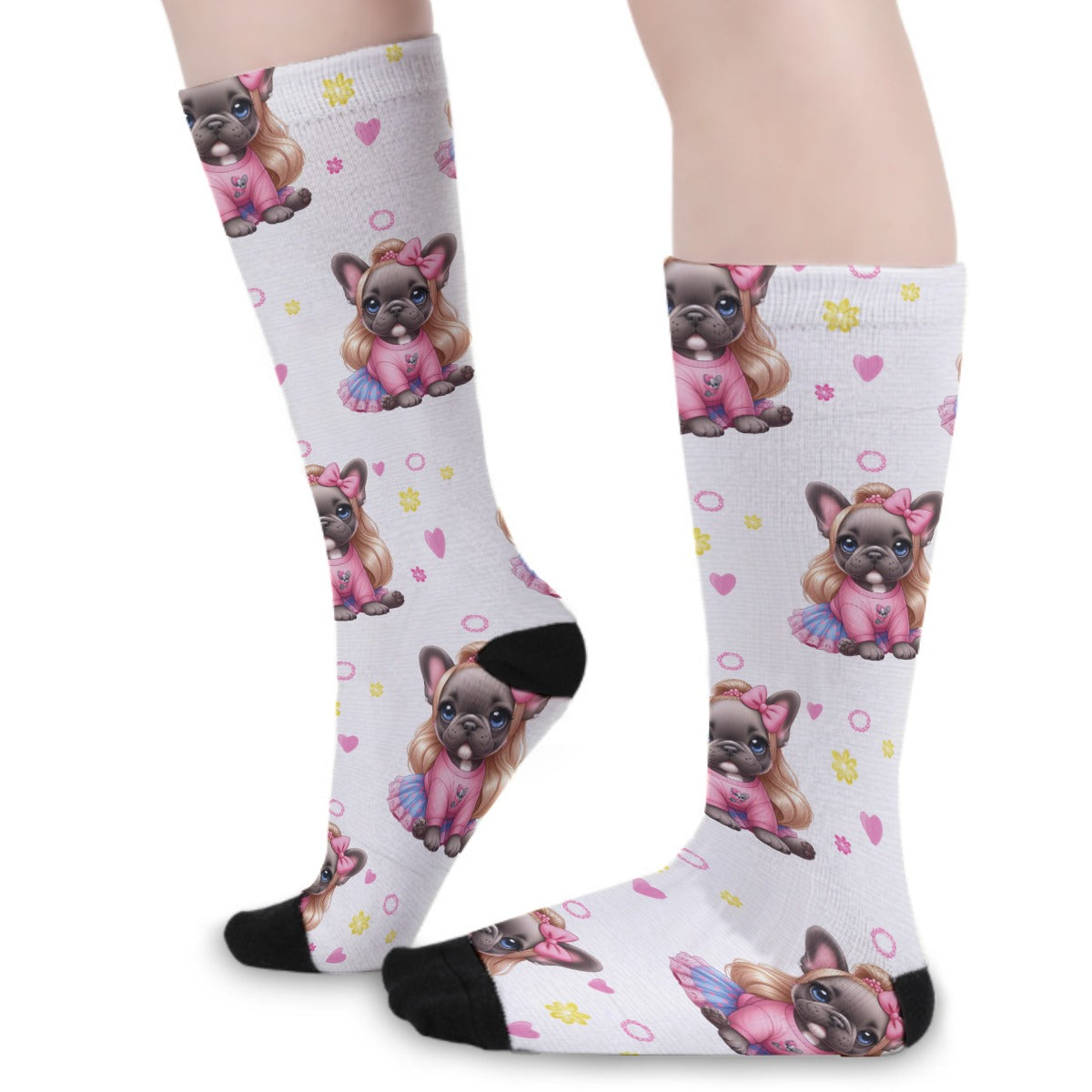 Bella French Bulldog Patterned Socks for Dog Moms & Dads-fadou