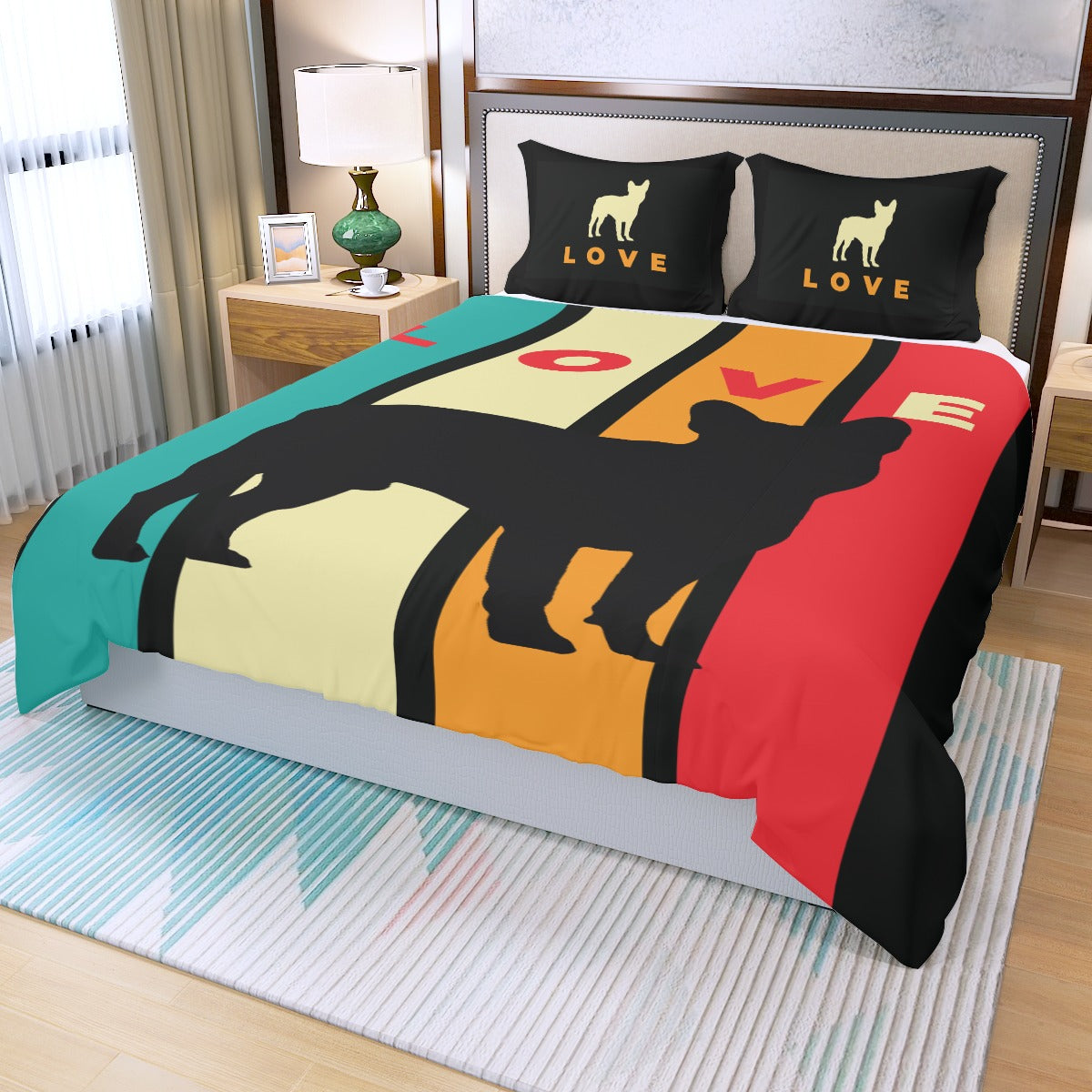 Cort French Bulldog Bedding Collection for Dog Park Days-fadou