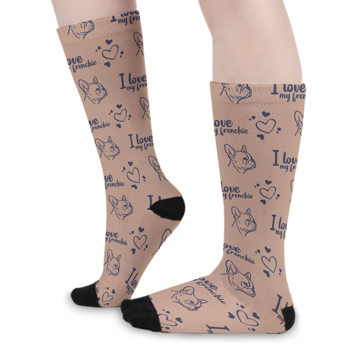 Hank French Bulldog Patterned Socks for Dog Moms & Dads-fadou