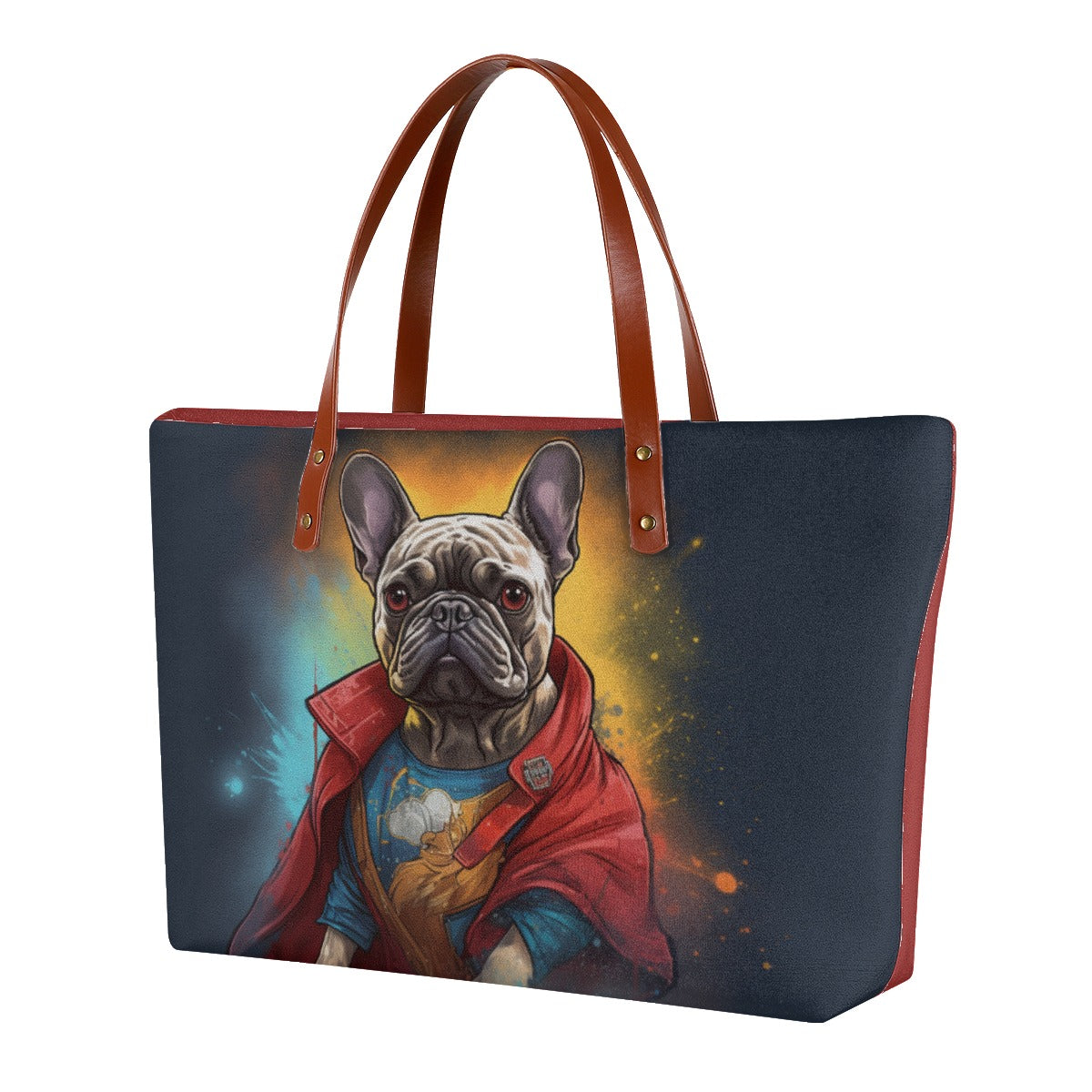 Women's Frenchie Tote Bag - Whimsical Canine Accessory for Dog Park Days-fadou