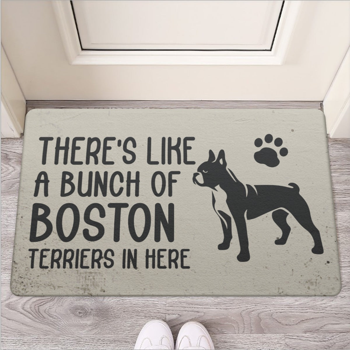 June - Door Mat for Boston Terrier Lovers for Pet Parents-fadou
