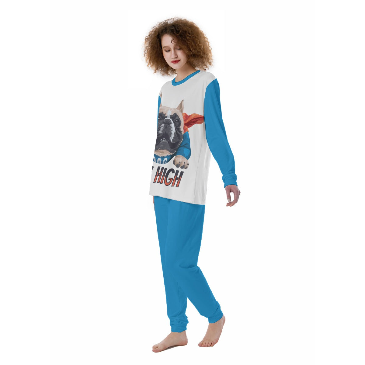 Libby Frenchie Cozy Pajama Set for Frenchie Enthusiasts-fadou
