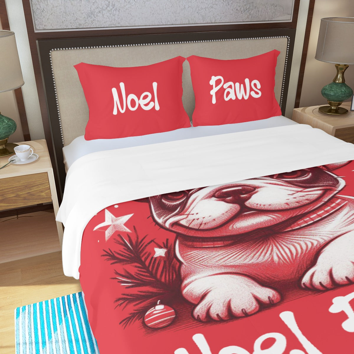 Jaq French Bulldog Bed Linen Set for Frenchie Enthusiasts-fadou