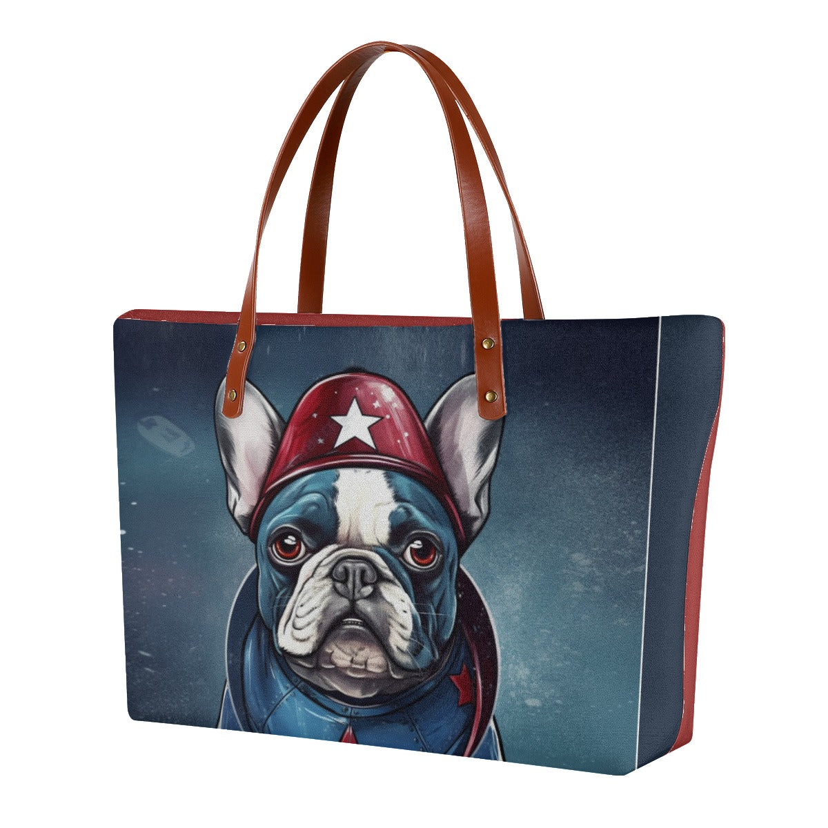 Women's Frenchie Tote Bag - Elegant Canine Accessory for Dog Moms & Dads-fadou