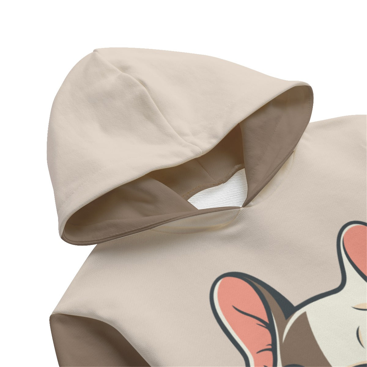Princess French Bulldog Fleece Hoodie for Everyday Wear-fadou